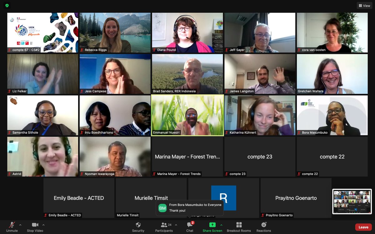 Fantastic session <a href="/IUCN/">IUCN</a> #Marseille on landscape governance! Thanks to everyone involved, <a href="/dremmnuesiri/">Emmanuel Nuesiri</a>, <a href="/RER_official/">Restorasi Ekosistem Riau (RER)</a>, <a href="/forestsdialogue/">The Forests Dialogue</a>, <a href="/unil/">Université de Lausanne</a>, @ubcforestry, <a href="/WUR/">Wageningen U&R</a>, <a href="/TABLandscape/">Tanah Air β</a> and many others! #ThinkLandscape #IUCNcongress