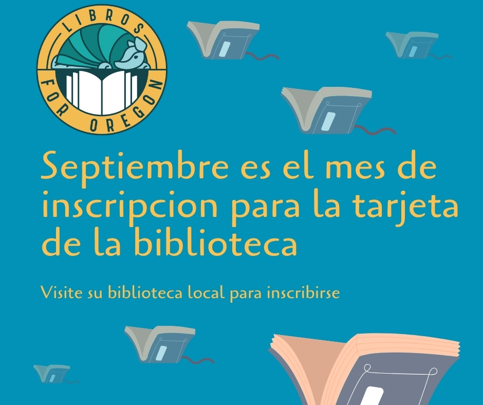 Libros4Oregon's tweet image. #GetYourLibraryCard
#libros4oregonlibros4allBooks 
#oregonlibraries 
ala.org/conferenceseve…