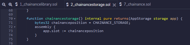 TanayAyitmaz's tweet photo. #chainance için sonunda 24.5kb #solidity Contract Size Limit sorununu bir daha geri dönmeyecek şekilde aştım. Birde bu yapıya Ugradable Library (Yükseltilebilir Kütüphane) katmanı eklersem proje #dAPP #DeFi ve #NFT tarafında harika bir iş çıkarmış olur.

Slot Adresleme tamamdır! https://t.co/JMRuEgnWny
