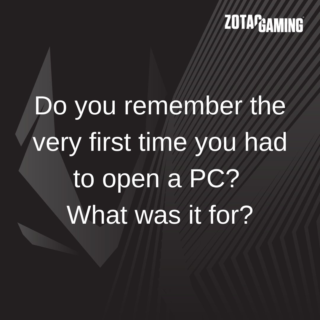 ZOTAC's tweet image. Do you remember the very first time you had to open a PC? What was it for?
#ZOTAC #PCBuild #BuildaPC #Tech #PC #Desktop #GamingPC #Upgrades #Repair