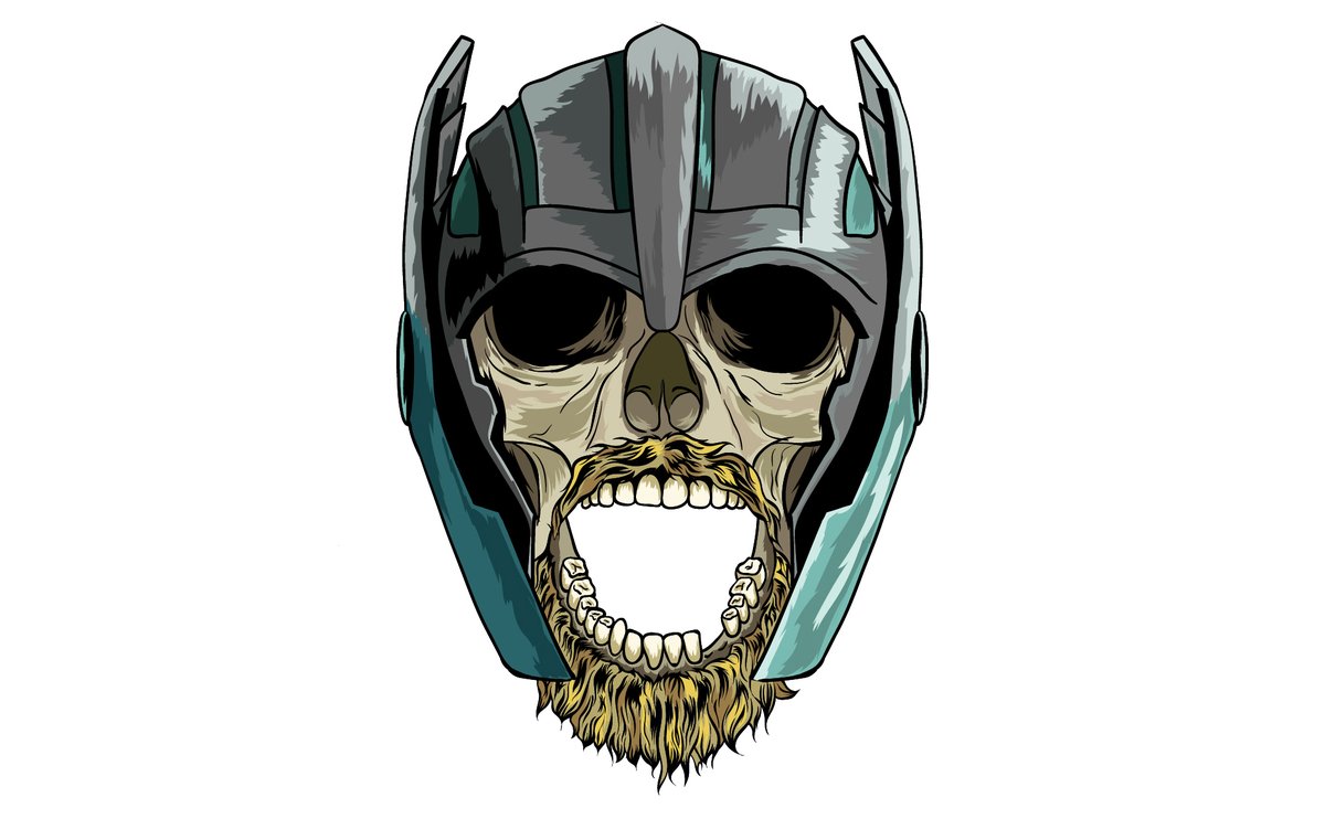 I have a small series of superhero skulls. Say hello to Thor. #nftart #NFTartist https://t.co/LAkqmqEAaW