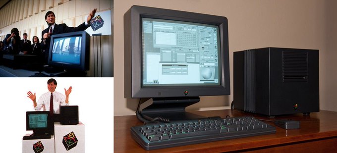 celsoguerrero's tweet image. #UnDiaComoHoy 1988: Steve Jobs lanza la NeXT Computer luego de su salida forzada de Apple. NexT Inc. fue una compañía fundada por Steve Jobs y ex trabajadores de Apple, desde 1988 hasta 1997 cuando fue adquirida por Apple.  helisulbaran.blogspot.com/2013/10/12-de-… #NeXTComputer