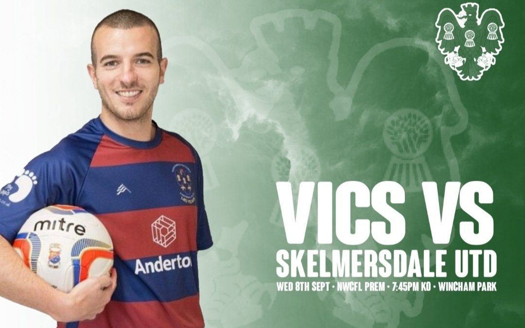 *Next Fixture* The #Vics Vs <a href="/Skemutdofficial/">Skelmersdale United FC</a> <a href="/nwcfl/">The NWCFL ⚽️</a> 
Wednesday 8th September
7.45pm K/O Wincham Park #Northwich #CW9
