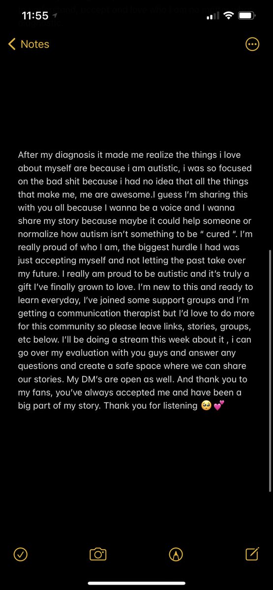 craymusic's tweet photo. TLDR: I got diagnosed with Autism at 28 years old https://t.co/224B7F63pF
