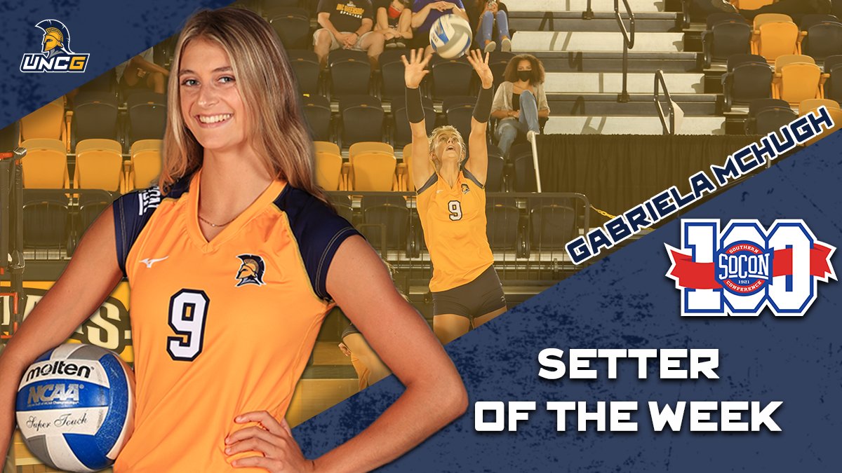 UNCGVB's tweet photo. Congratulations @Gabby_McHugh for being named the @SoConSports setter of the week!

🗞️: https://t.co/97eYYOpNfo

#ALLIN | #letgoG https://t.co/1QKnvcpiaM