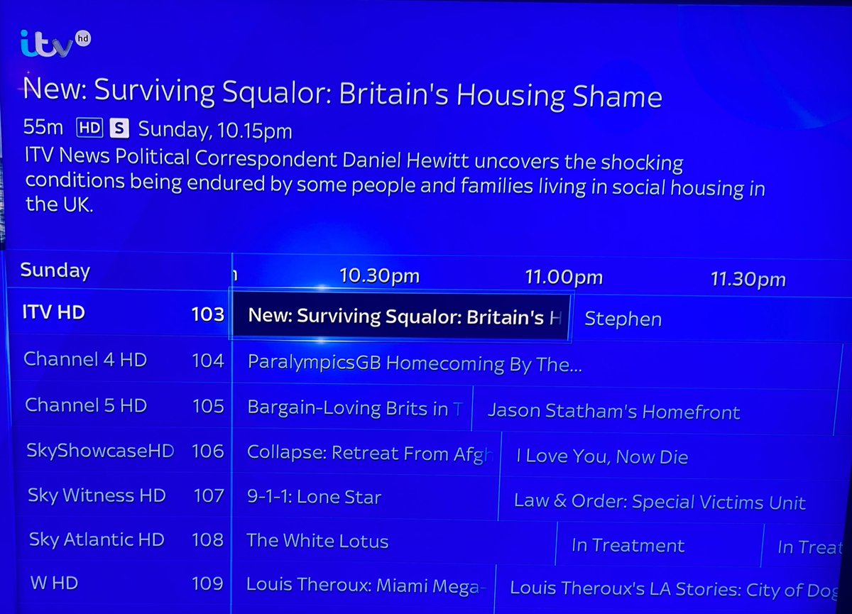 The documentary I’ve been making will be on your TV screens this Sunday.

It spans our 6 month investigation into the unimaginable, unacceptable living conditions far too many are being forced to endure in this country.

Surviving Squalor: Britain’s Housing Shame. ITV, 10:15pm.