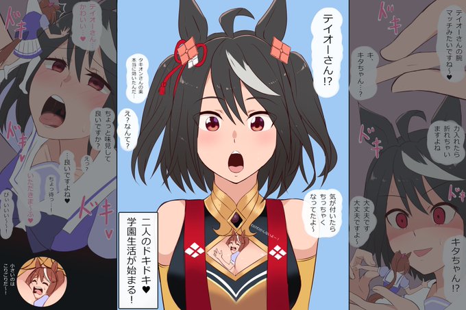 黒ずくめの男に怪しい薬を飲まされて身体が縮んでしまったテイオー&推しが骨折しすぎて性癖が歪んでしまったキタちゃん
…ではなくテイオーのフィギュアーツで遊ぶキタちゃんです… #ウマ娘 