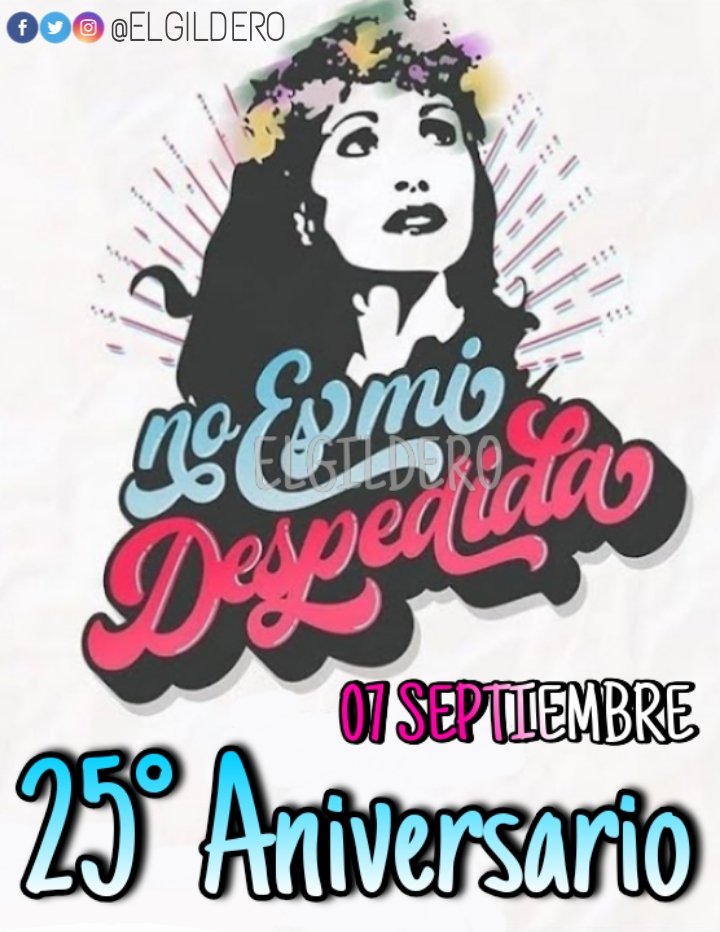 ELGILDERO's tweet photo. @GabyGonzalezOk Mañana 07 de Septiembre se cumplen #25AÑOSsinGILDA #NOMEARREPIENTODEESTEAMOR https://t.co/YlsMtkAH80