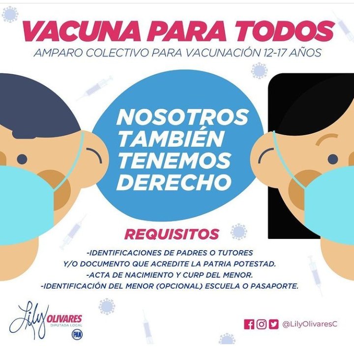 glorianaomi86's tweet photo. Para quienes tenemos adolescentes en casa que nos gustaría que tuvieran la #VacunaCOVID19 aquí les dejo está información ⬇️ @LilyOlivaresC @GeraVaqueraSN @camion_desde @daniel_carrillo @nancyolguinsn @CarlosSanchezMX @SoyDeSanNico @analuzsaso https://t.co/reP6ZswTUl