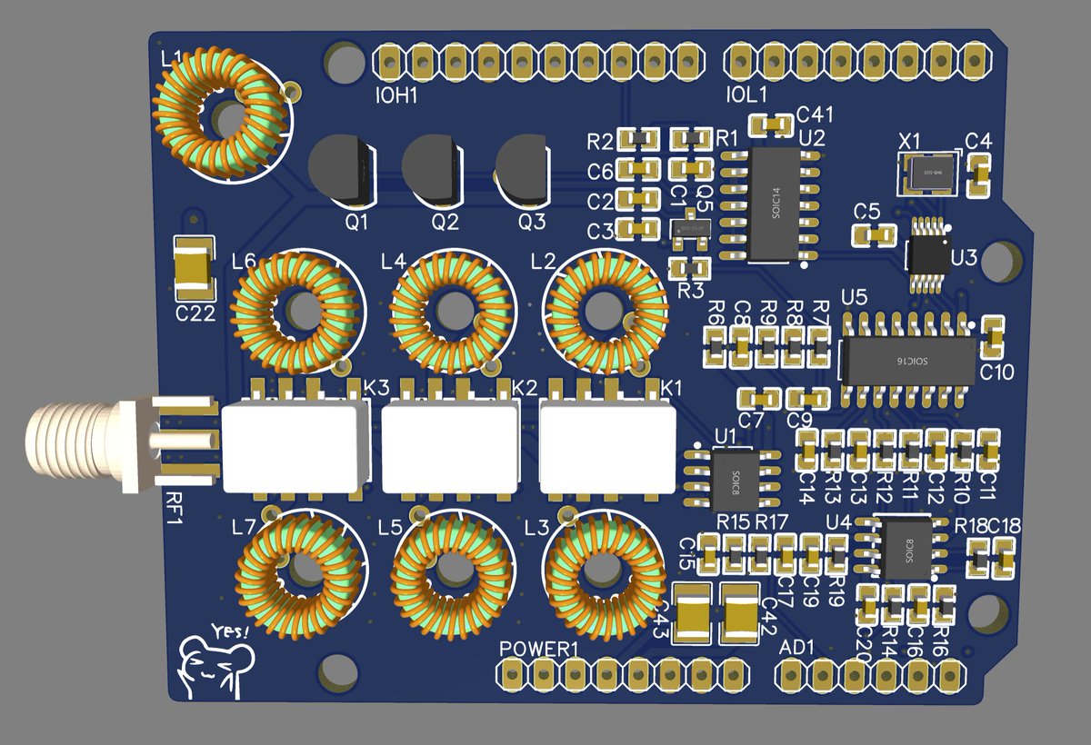 bg2bhc's tweet photo. A recent project of @BY2HIT @LittleQ_Huang , uSDX HF transceiver in a form of standard Arduino shields. Amazing all the UI and signal processing of an SDR transceiver can be done with an ATMega328 microcontroller. https://t.co/fyD6eoyL2h https://t.co/srBS9Wt39F