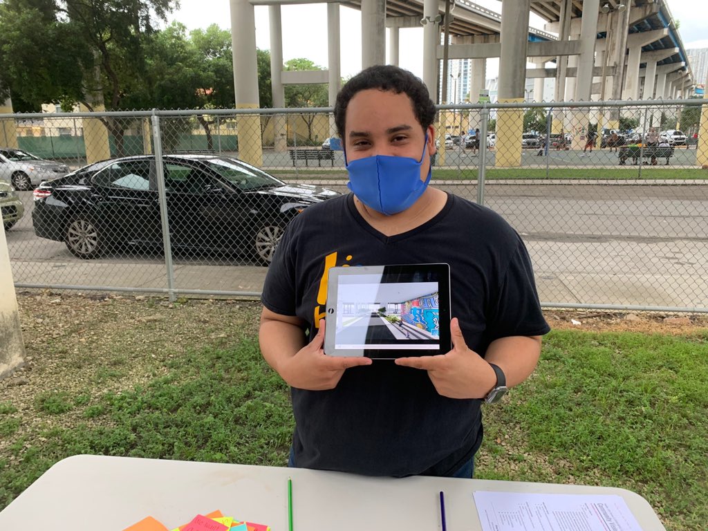 HealthyLH's tweet photo. Thank you to all the residents of #LittleHavana for attending the Community Vision event with our Guardians of the Park to learn about the proposal of our colleagues from @UrbanImpactLab in the design of the transformation of SW 5th street and to know the opinion of the residents https://t.co/7gcVfbnoeU