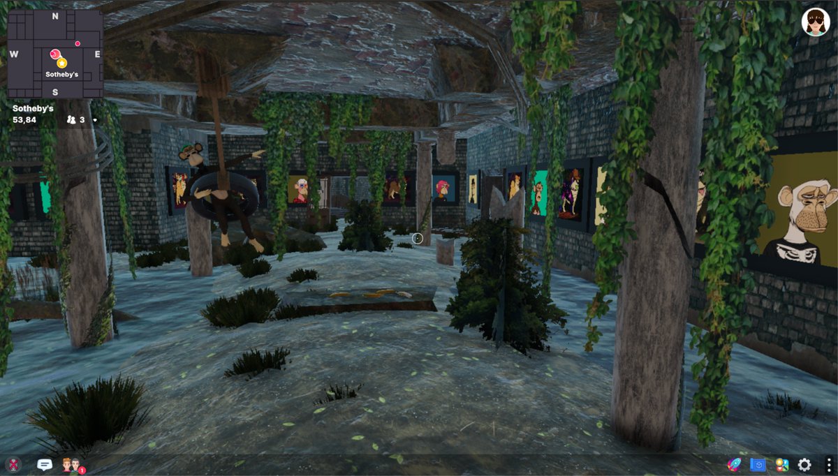 WorldofEscador's tweet image. Just visited @Sothebys HQ in @decentraland where they show @boredapeYC! #BAYC Really nice!