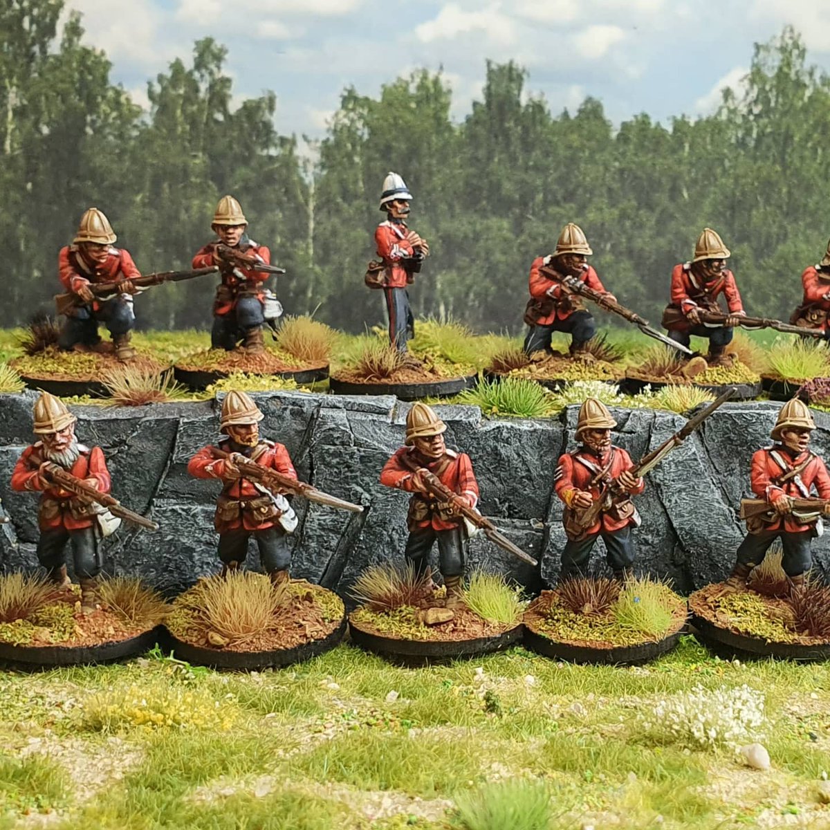 New unit for British for the Anglo-zulu war from <a href="/WarlordGames/">Warlord Games</a>  gonna be using them in The men who would be kings from <a href="/OspreyGames/">🎲 Osprey Games ➡️ Dragonmeet Tables E3&4</a> 
#miniaturepainting #figures #paintingknights #Wargaming