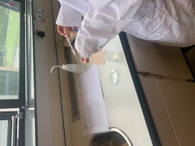 WilliamwoodHS's tweet image. Our AH biologists working hard as successful scientists today, developing their laboratory skills by testing the reliability of their own microsyringes #wwhsbiologydept #wwhsscience #ercstem