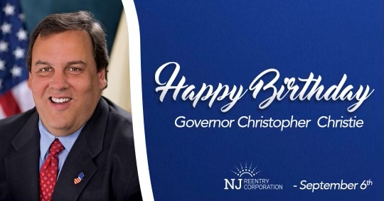 The NJRC family would like to wish a Happy Birthday to former Governor Chris Christie! 