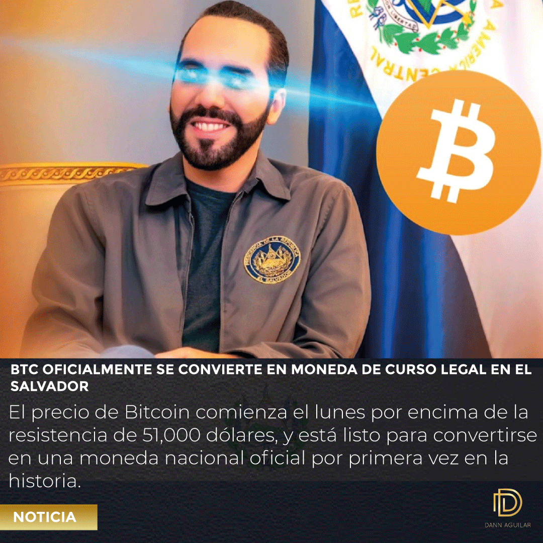 newscoins01's tweet photo. El 7 de septiembre, El Salvador comenzará a utilizar oficialmente la criptomoneda Bitcoin como moneda nacional junto con el dólar estadounidens @nayibbukele 🇸🇻 🇸🇻
#BitwingsNews #Bitcoin https://t.co/xrKjUGO1Y2