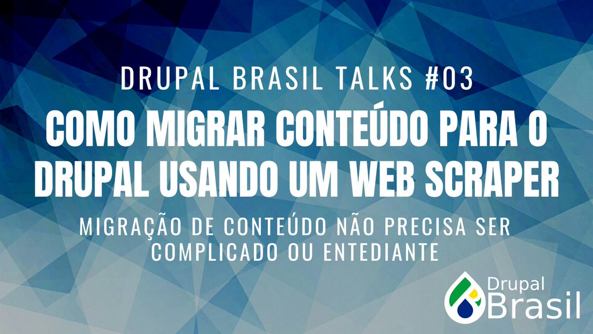 drupalbrasil's tweet image. Já está disponível em nosso site a gravação da Drupal Brasil Talks 03 com Helio Ha!

Acesse e assista: drupal.org.br/eventos/drupal…

#DrupalBrasil #Drupal