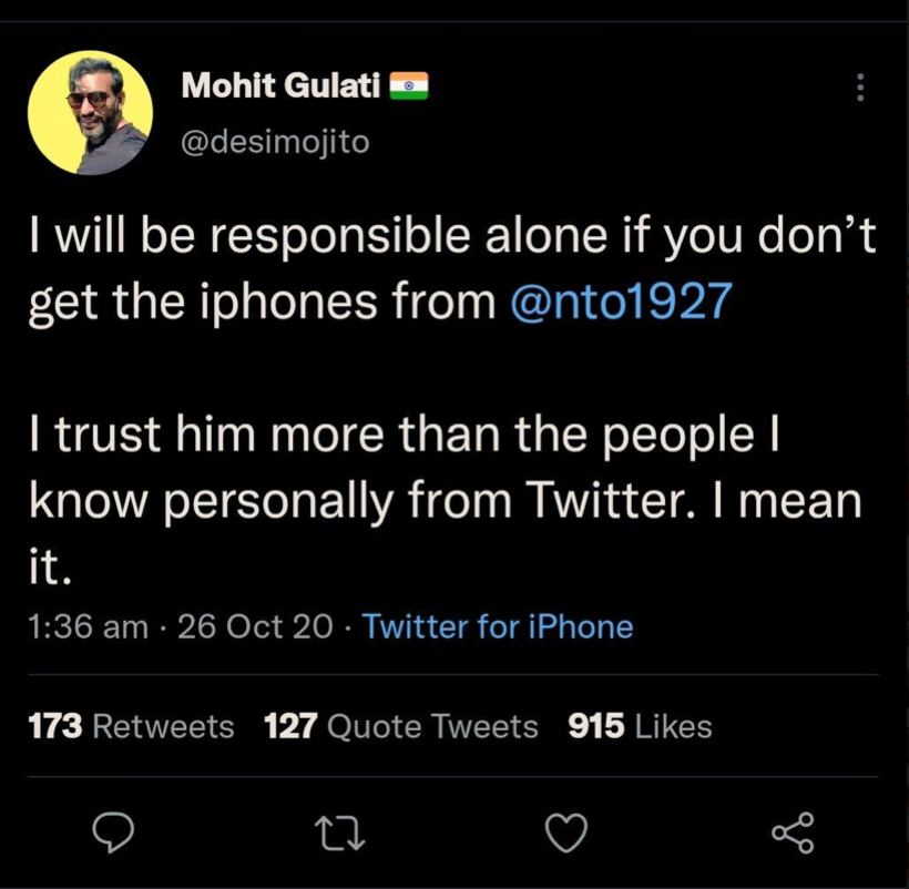 @rishibagree @BhagatVbek This guy was vociferously promoting the scheme...account of @nto1927 is suspended.... tweet as below👇