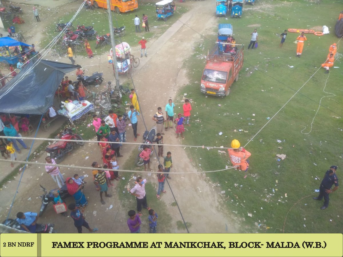 02ndrf's tweet image. #CommunityAwarenessprogram #NDRFINDIA commited to make India Disaster Resilient
▪️Team 2 BN NDRF conducted #FAMEX #CAP at Manikchak Block, Malda(WB)
▪️ BDO,BDMO, Civil Volunteers &amp;amp; Students participated
@ndmaindia
@NDRFHQ
@satyaprad1 
@wbdmcd