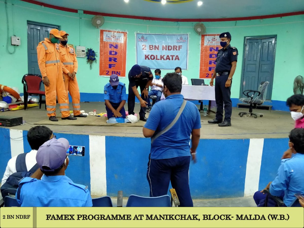 02ndrf's tweet image. #CommunityAwarenessprogram #NDRFINDIA commited to make India Disaster Resilient
▪️Team 2 BN NDRF conducted #FAMEX #CAP at Manikchak Block, Malda(WB)
▪️ BDO,BDMO, Civil Volunteers &amp;amp; Students participated
@ndmaindia
@NDRFHQ
@satyaprad1 
@wbdmcd