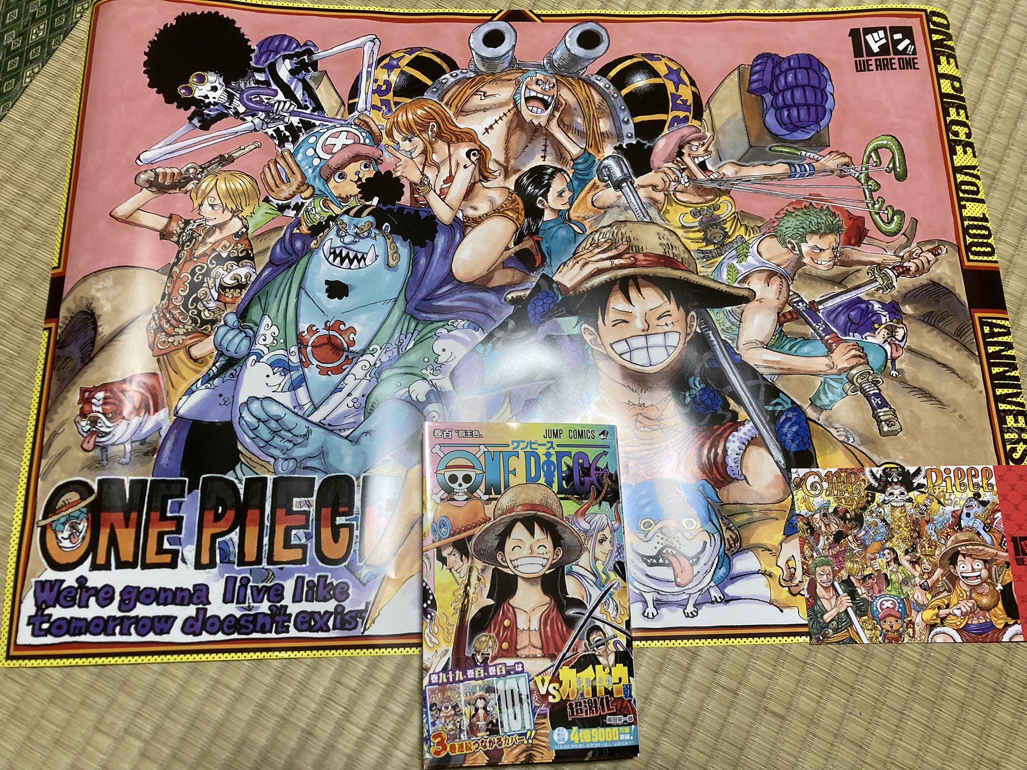ワサビ 今日買った漫画 紙媒体 Onepiece 100巻 怪獣自衛隊 2巻 片喰と黄金 1 2巻 六道闘争紀 1巻 怪獣8号 4巻 トナリはなにを食う人ぞほろよい 7巻 ニーチェ先生 15巻 電子書籍 金色のガッシュ 周年ありがとうなのだ ブック ルックバック 烈火