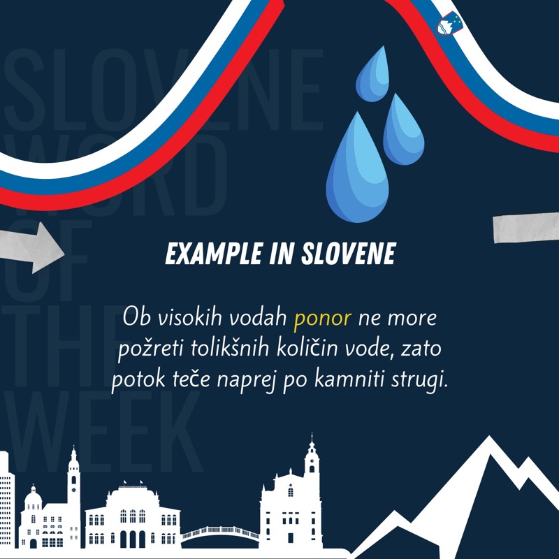 EUInterpreters's tweet photo. #Ponor ⚠️ is our #SloveneWordOfTheWeek
Swipe ➡️ right to find out what it means 🚰🕳
Join us each Monday to learn a new word in Slovenian!
@EKvSloveniji @Europarl_SL 👇