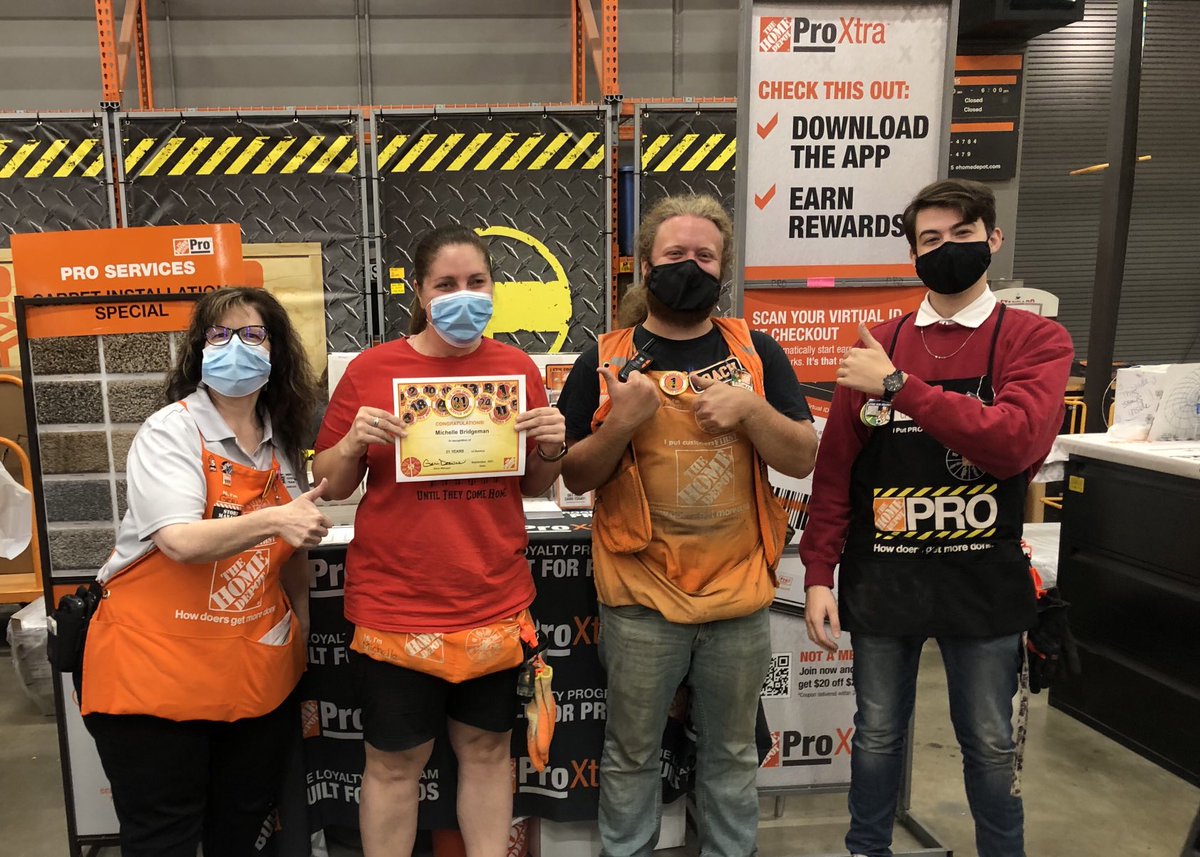 #4015 looks who’s 21 !!!
Thank you Michelle for your commitment to Home Depot and customers alike. I appreciate you immensely