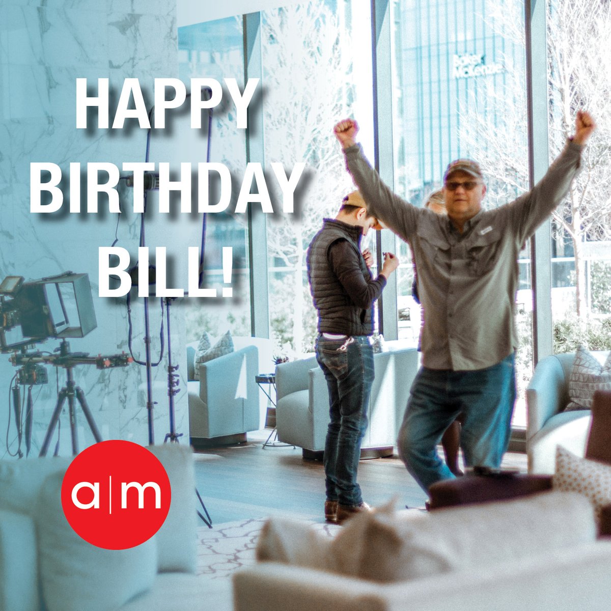 Happy Birthday to our Creative Director, Bill! He'll always let you know when he's landed the perfect take on set.