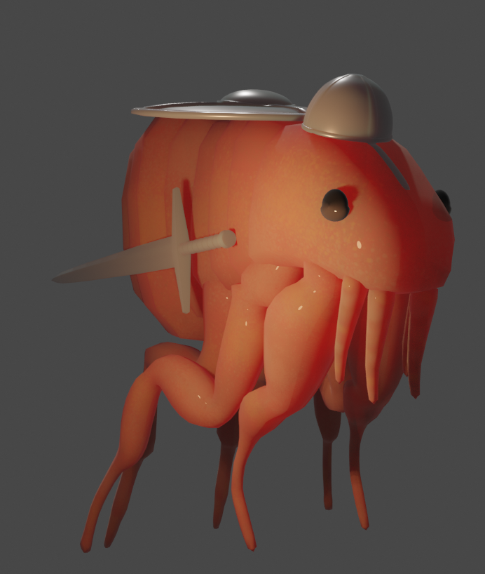 Ukino201's tweet photo. I decided to make my flea a lil sword thanks to #swordtember posts and then had to give them a shield and helmet and they have no right being this cute 😍 https://t.co/EXWyV4aJQC