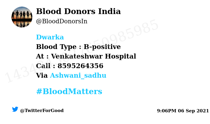 Blood Donors India tweet media