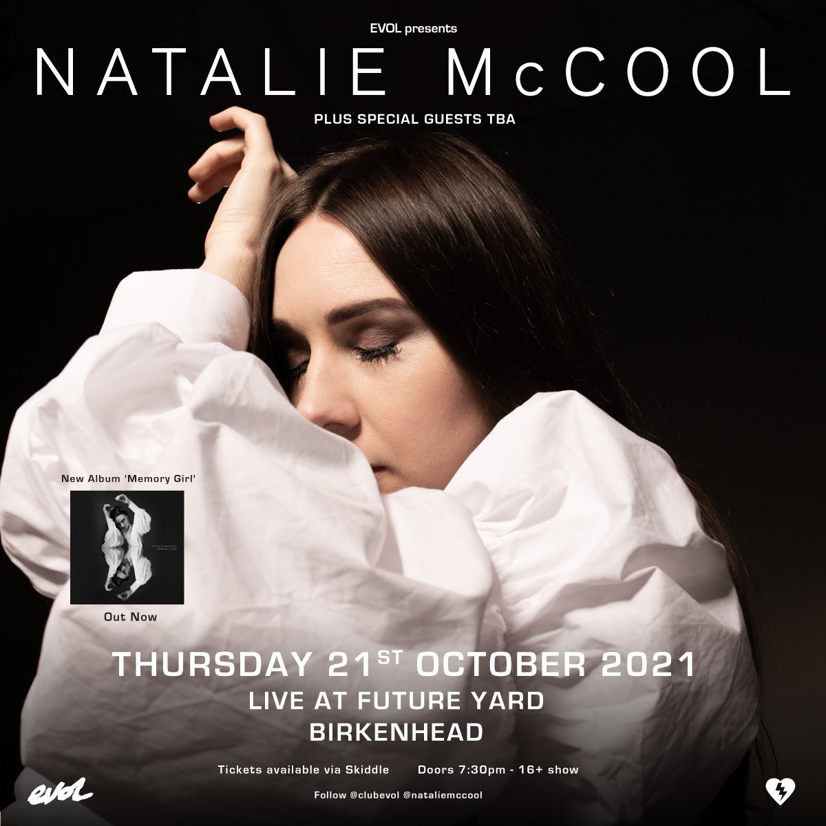 ClubEVOL's tweet photo. She's produced one of the most beautiful albums of the year and played a sublime sold out show at @KazStockroom. Next up for @NatalieMcCool is a headline show at Birkenhead's wonderful @future_yard, Thursday October 21st with special guests TBA. Tickets: https://t.co/cnwhshizcS https://t.co/IIhq3CAQlR