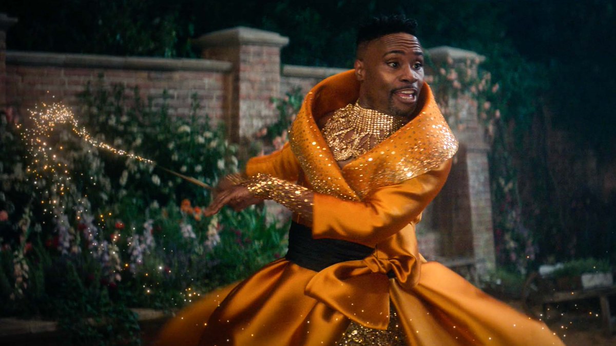 PrimeVideo's tweet photo. Billy Porter’s portrayal of Fab G not only breathes new life into Cinderella, but also inspires a new generation. “I get to benefit and portray a character for today’s generation to look up to and be entertained and inspired by.” https://t.co/DxSHR3VGAM