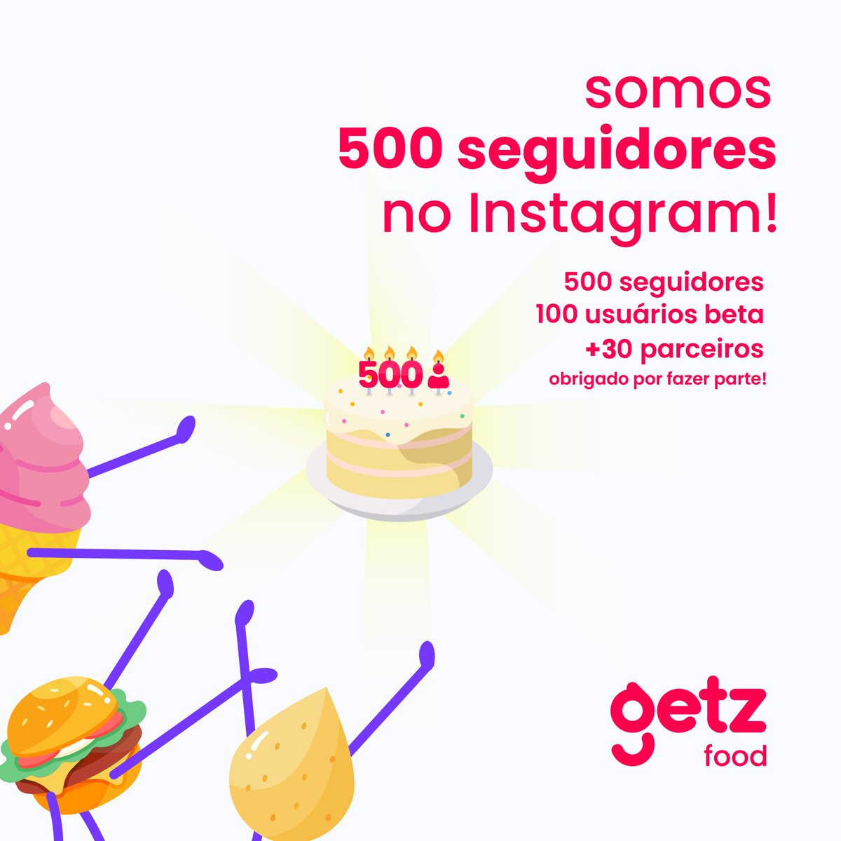 GetzFoodBr's tweet photo. Atingimos 500 seguidores no instagram! ❤❤

Estamos muito felizes com essa marca, esperamos que continuem com a gente!

Nosso muito obrigado para vocês seguidores, usuários e aos nossos parceiros 😍

#getzfood #itapevasp #meugetz #getzfoodbr #itapeva #delivery #deliverydecomida https://t.co/67x3Sz5pxH