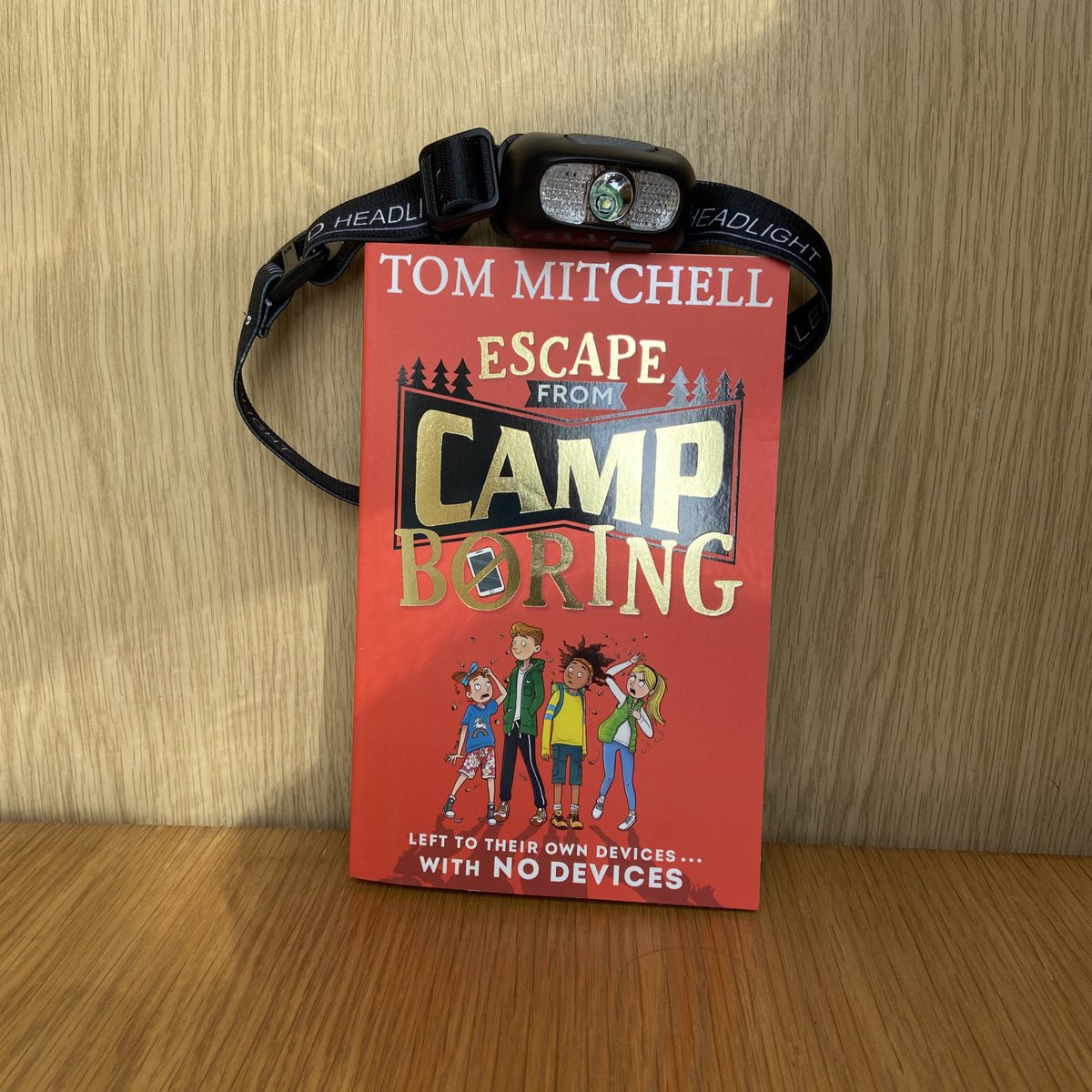 Two months since publication so I’m doing a #BackToSchool #giveaway. For the chance to get your hands on a signed copy AND a special head torch for camping (or reading under the sheets) retweet and follow me. Winner drawn randomly on 10/09. #escapefromcampboring #competition
