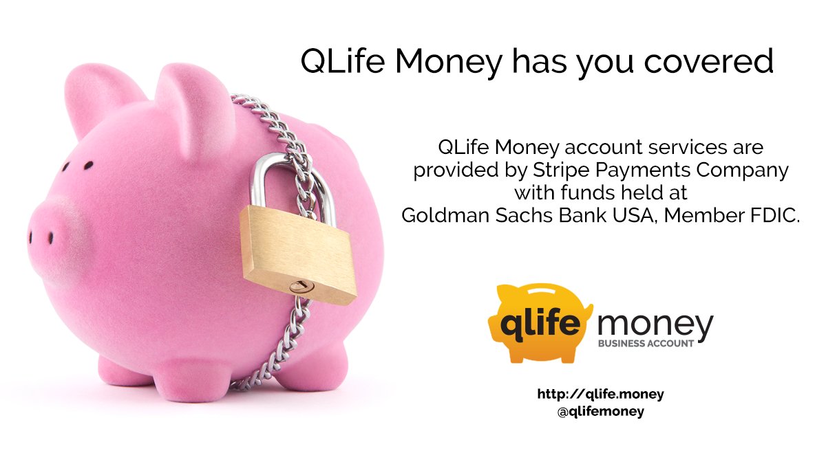 QLife Money has you covered with latest security features and trusted names in the financial services industry. And one of the best-known banks in the business. Join QLife today! qlife.money

#fintechnews #financialtechnology #digitalbanking #finance #lgbtcommunity