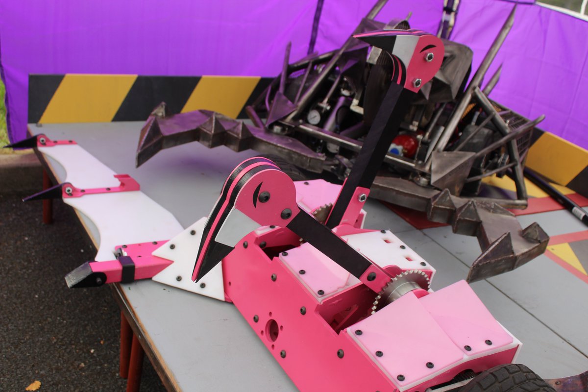The all-new Two-Headed Death Flamingo at RoboNerd 2021
We're very proud of this machine.
Thank you all for sticking with us. We can't wait to show you what it can do.
💜🦩🦩💜