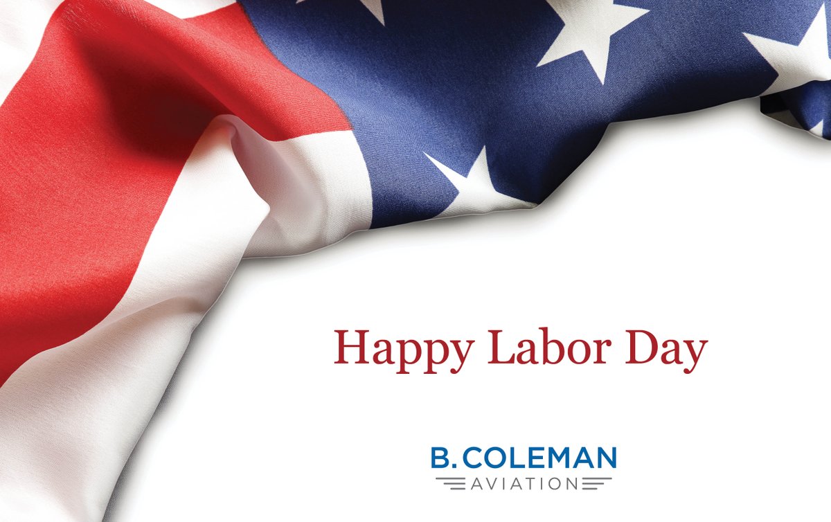 colemanaviation's tweet photo. Happy Labor Day From All of Us at B. Coleman Aviation!
.
.
.
#HappyLaborDay #LaborDay2021 #Aviation #AviGeek #JetLife #FBO #Chicago #SignatureSelect #PrivateJetCharter https://t.co/Vn0UR7fzdo