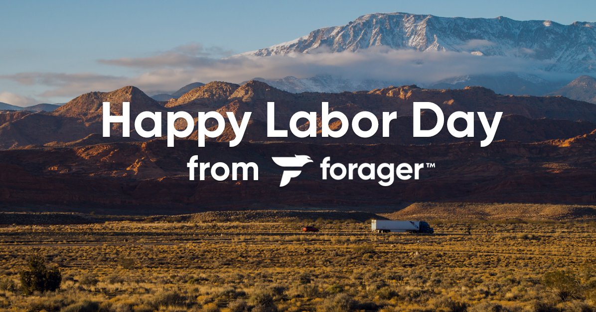 ForagerSCS's tweet image. Today we celebrate America&apos;s workers— especially the drivers, dispatchers, and other supply chain professionals who keep our economy moving! Happy Labor Day, and thank you for your skill, effort, and dedication. #laborday #trucking #supplychain