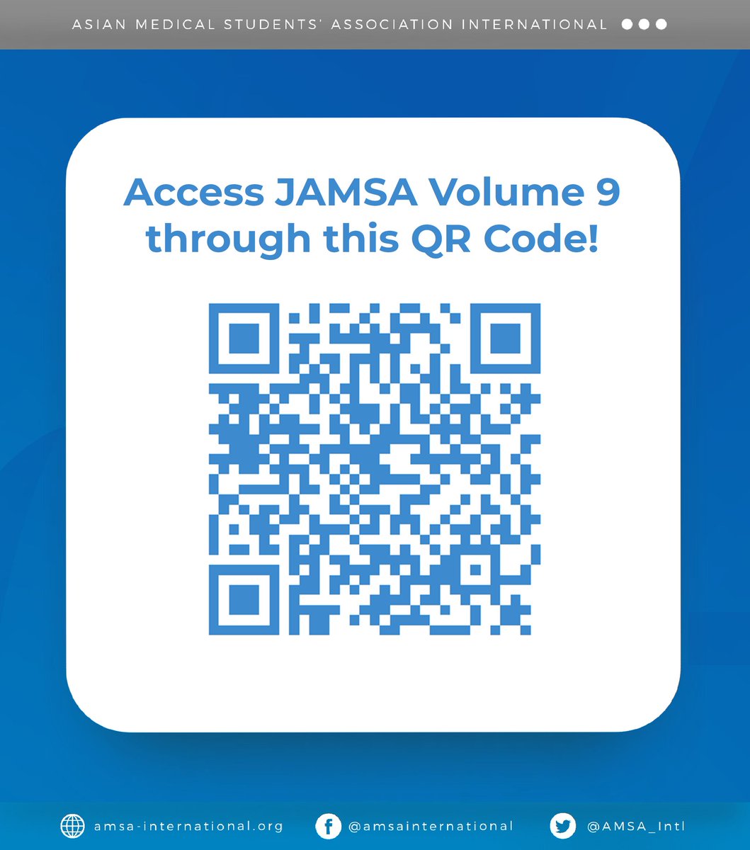 j_amsa's tweet photo. In line with JAMSA’s mission, we bring for you, another volume of high quality, peer reviewed medical research on the basis of their originality, importance, elegance and surprising conclusions.
Head on over to the current edition page and get started!

Viva AMSA! https://t.co/7PwBLEEadf