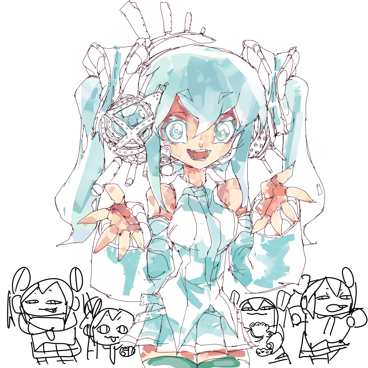 初音ミク 「」|ちぐ齒莖ダサわやかのイラスト