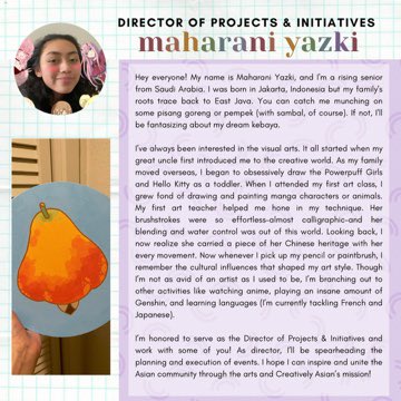 creativelyasian's tweet photo. Thank you to everyone that applied and we cannot wait for this new term. Please give a warm welcome to our new Directors! https://t.co/nCCX0cwx9e