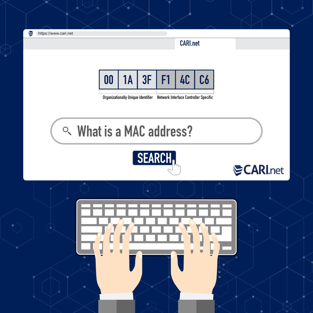 CARInetInc's tweet image. What is a mac address?

In computer networks, the Media Access Control is a 48-bit identifier that uniquely corresponds to a network card or device. Also known as a physical address, it is unique to each device.

#ITConcepts #MACAddress #CARInet