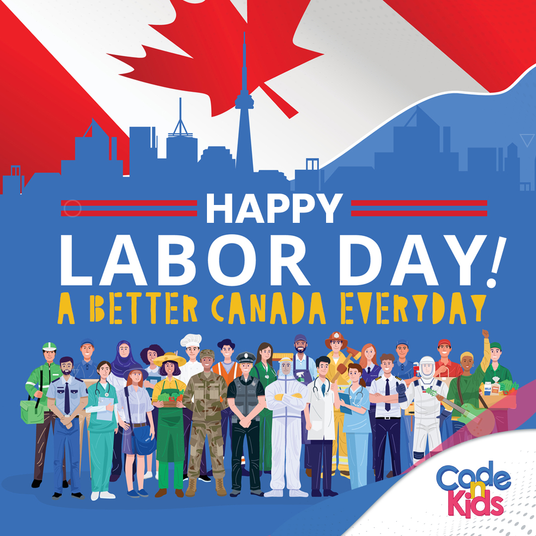CodeNKids's tweet image. To all Canadians working hard, every day of the year to make a better tomorrow for all of us.

Happy Labor Day!

#laborday #canadians #labordaycanada