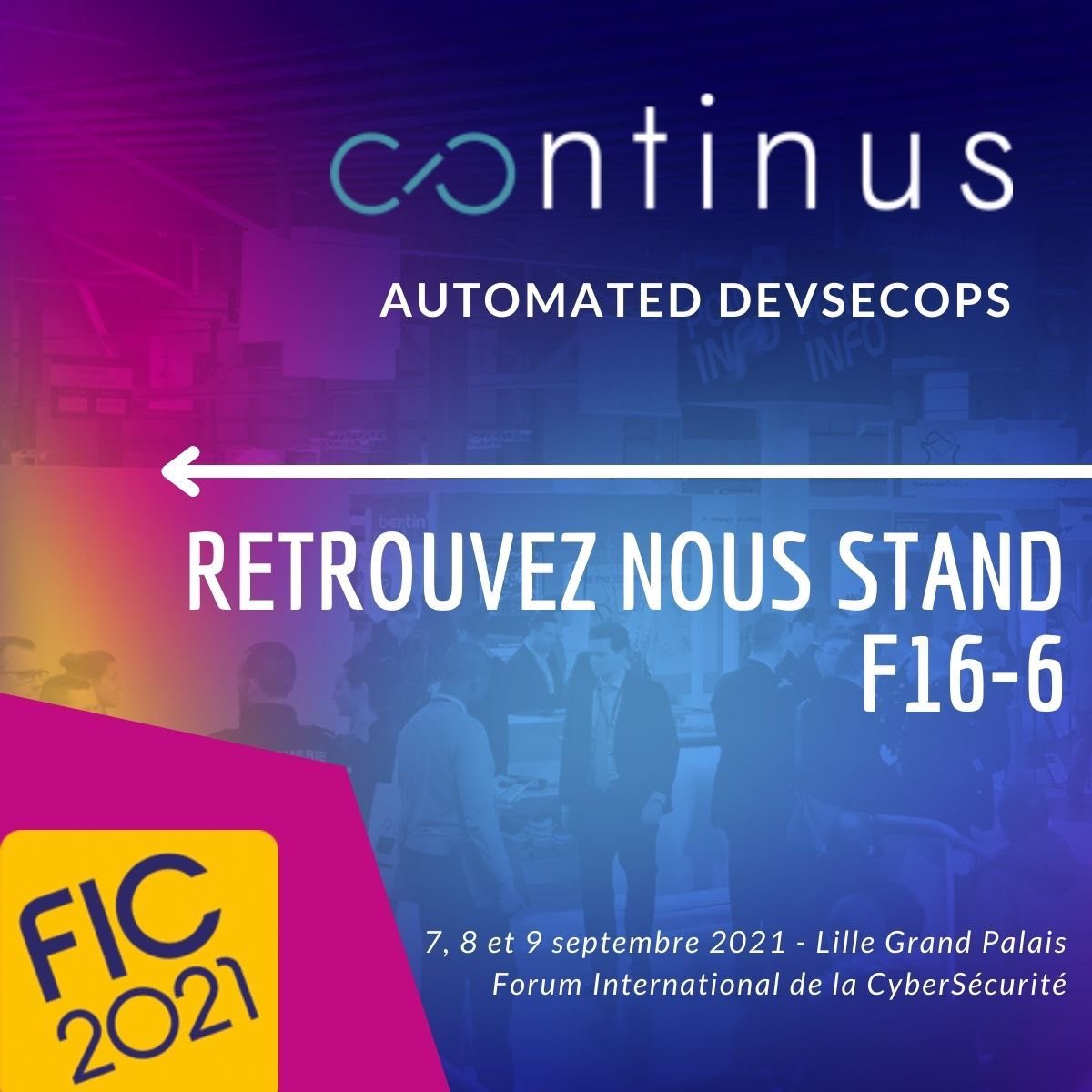 Pour en savoir plus sur notre solution d’industrialisation des tests de sécurité dans la chaîne CI/CD, RDV sur l’espace pitch du Village Innovation du <a href="/FIC_eu/">karen</a>:
- Mardi 7 septembre à partir de 10h30 et 14h30
- Mercredi 8 à partir de 11H30
- Jeudi 9 septembre à partir de 11h30