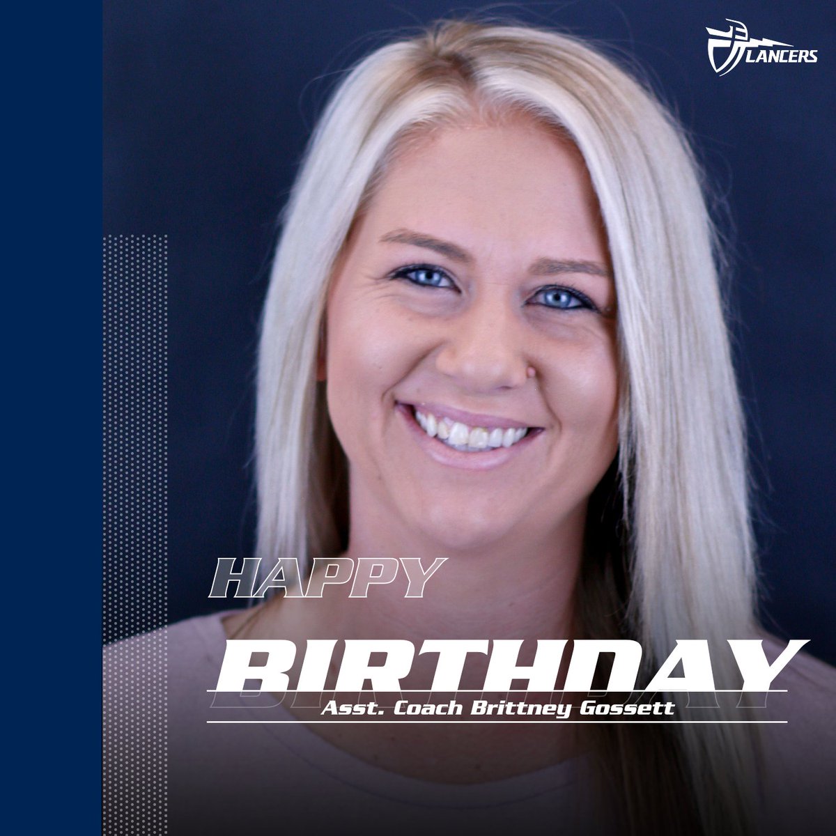 🥳

Please help us send assistant coach Brittney Gossett all the Happy Birthday wishes! 

#LanceUp⚔️