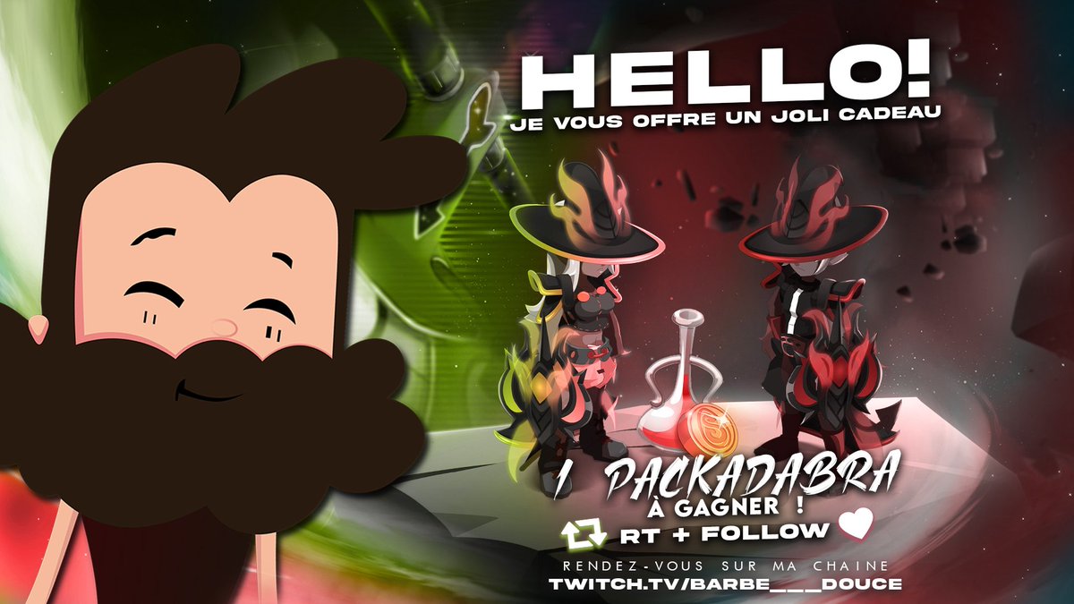 DouceBarbe's tweet photo. 🪄  WARNING GIVEAWAY  🪄

Un PACKADABRA ça te dit ? 
 
Tente ta chance et remporte cette magnifique panoplie "colorisable" réalisé par la très talentueuse  @AmelBencivenni 🖤

Et pour cela ? rien de plus simple, RT + Follow 
@DouceBarbe 

TAS le 14/09/2021 ! https://t.co/AyBaO9kZNO