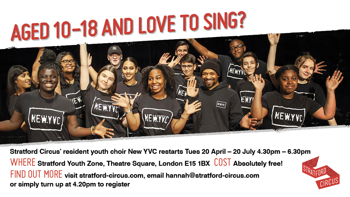 NavArlesMusic's tweet photo. It's so EXCITING @NewhamLondon!

@NewYVC starts back TOMORROW!
4.30-6.30pm, Stratford Youth Zone, E15 1BX, FREE!

#SteveLodder on piano every wk, @BBCSingers &amp; @BrittenPears as partners, phenomenal music &amp; soon we'll introduce the dream team that supports the choir!

Come! Free! https://t.co/UBDhWlz0XY