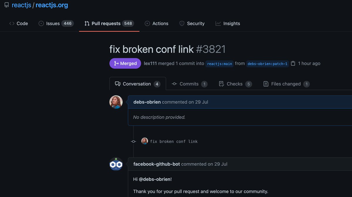 github pr to fix broken links