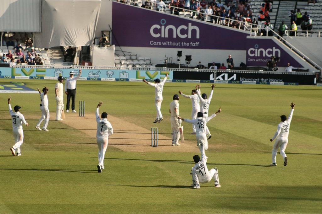 What a comeback! 🇮🇳👏🏻 The boys just kept bouncing back after every setback. What a way to stamp authority on the last day when England were 77/0. Way to go guys! Let’s make it 3-1. 😀 #ENGvIND