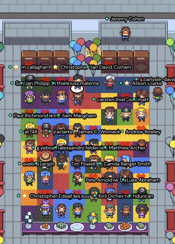 Very much enjoyed the first day of #SeptembRSE. Gather.town gives an amazing and immersive experience that gives a good flavour of attending an in-person conference. Really nice to have lots of random conversations and interactions today. 299 tickets sent out!